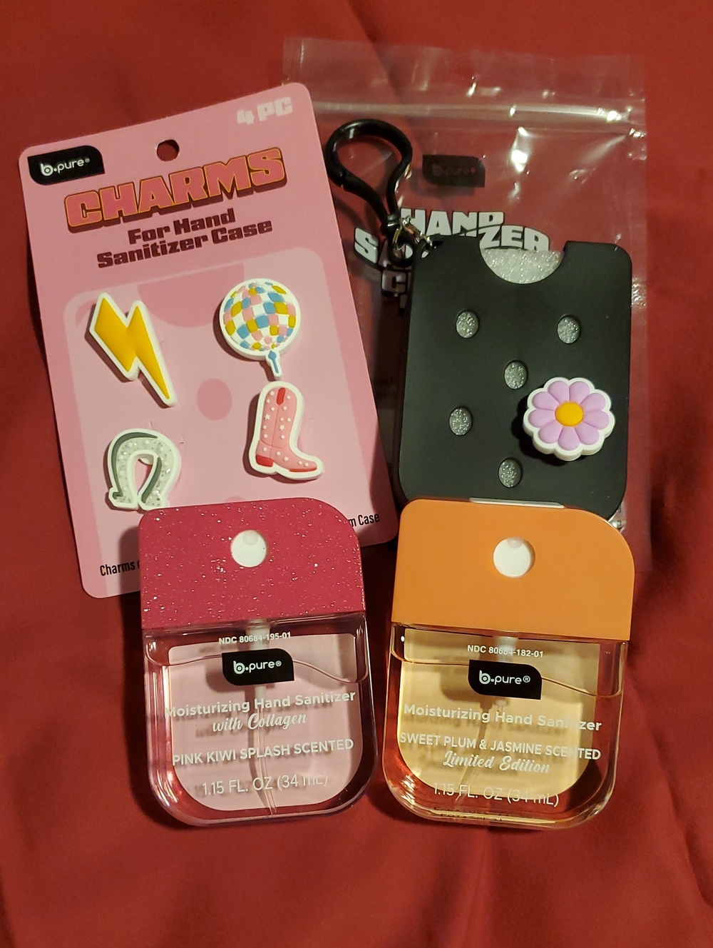B.Pure Moisturizing hand sanitizing set "limited edition" Sweet plum and jasmine